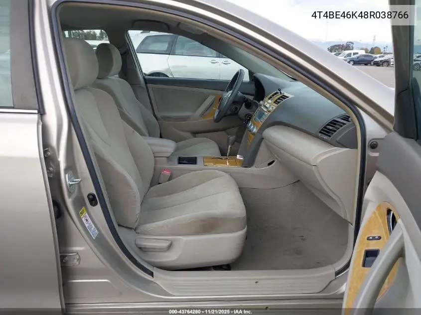 4T4BE46K48R038766 2008 Toyota Camry Le