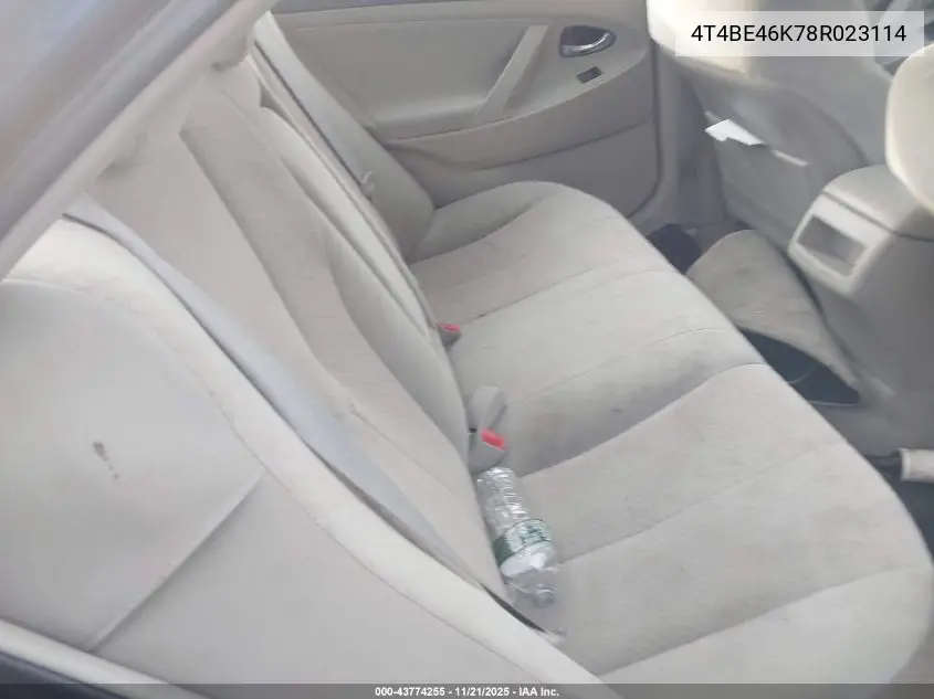 4T4BE46K78R023114 2008 Toyota Camry Le
