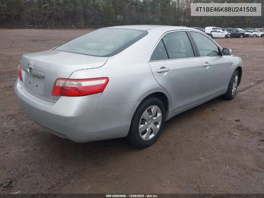 4T1BE46K88U241508 2008 Toyota Camry Le