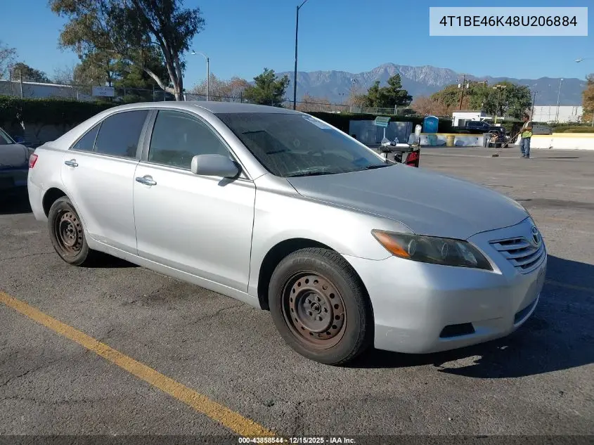 4T1BE46K48U206884 2008 Toyota Camry Le