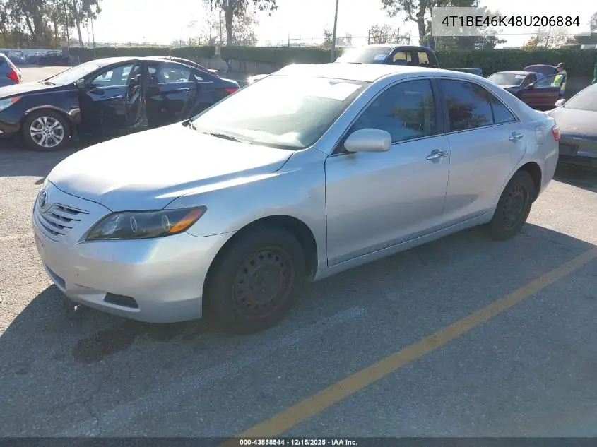 4T1BE46K48U206884 2008 Toyota Camry Le