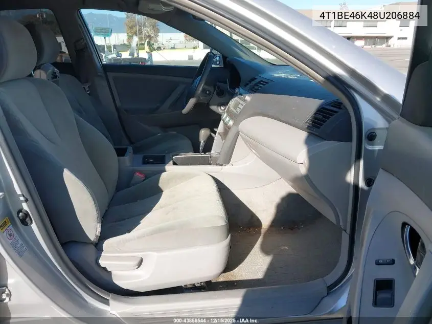 4T1BE46K48U206884 2008 Toyota Camry Le