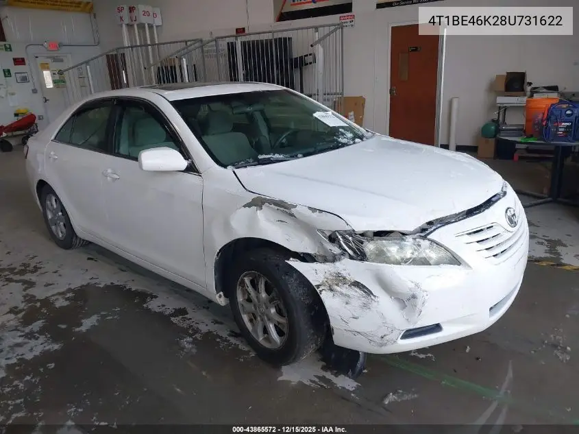 4T1BE46K28U731622 2008 Toyota Camry Le