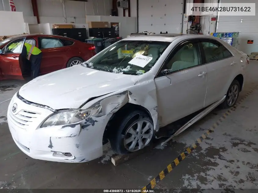 4T1BE46K28U731622 2008 Toyota Camry Le