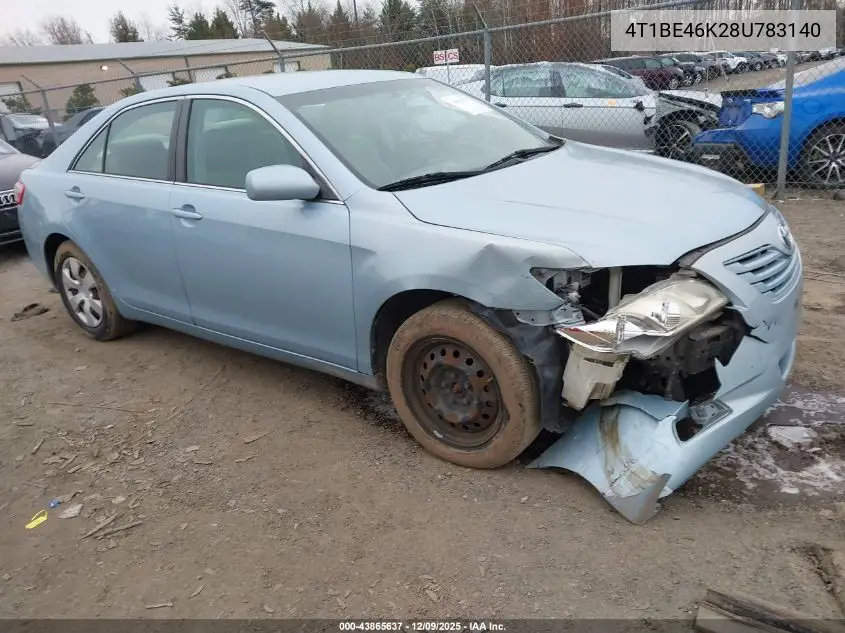 4T1BE46K28U783140 2008 Toyota Camry Le