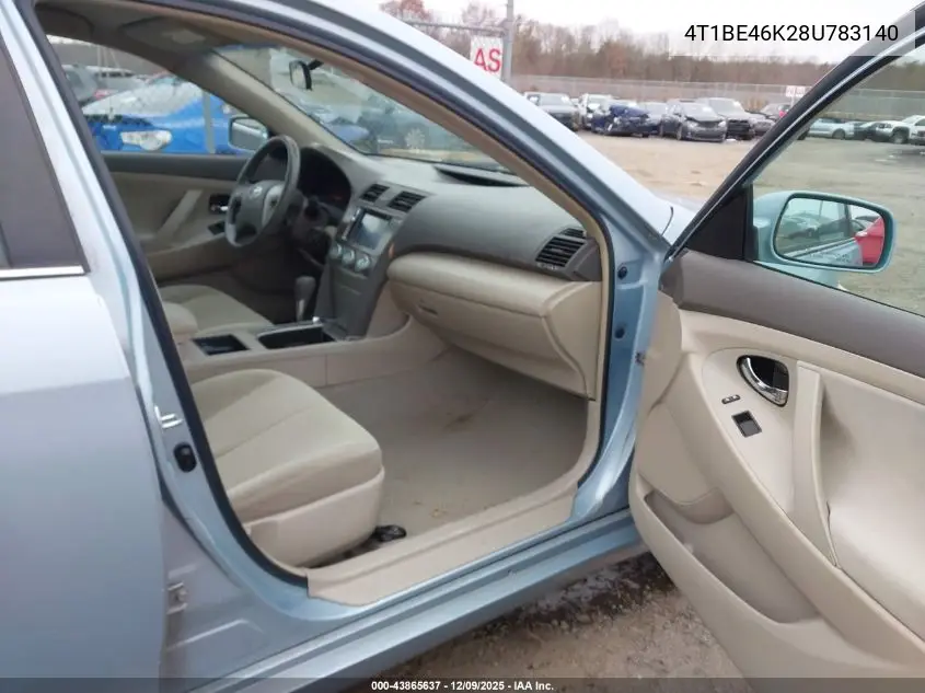 4T1BE46K28U783140 2008 Toyota Camry Le