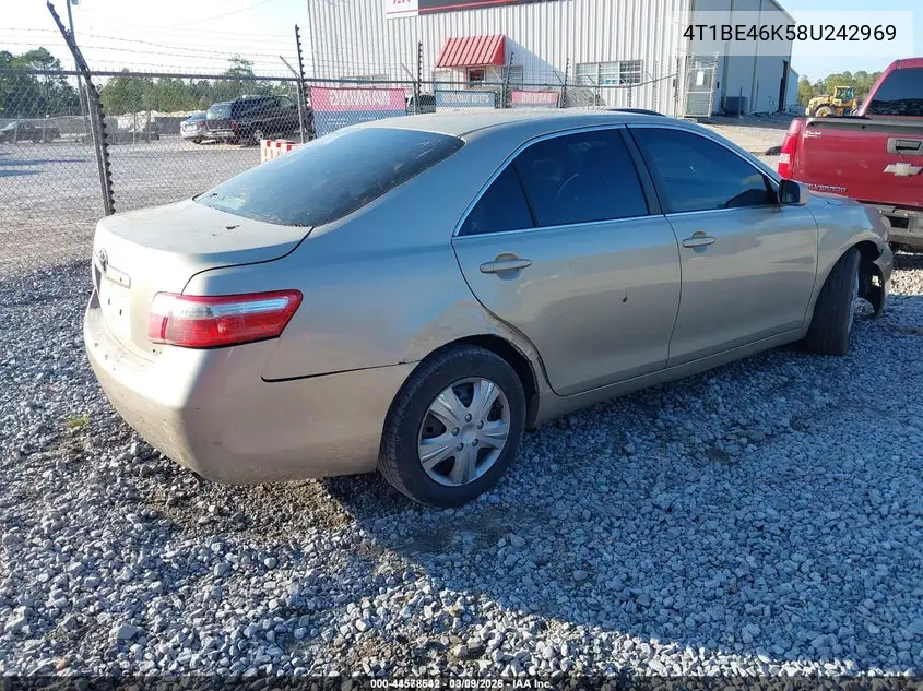 4T1BE46K58U242969 2008 Toyota Camry Le