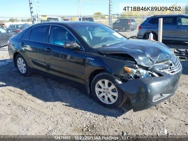4T1BB46K89U094262 2009 Toyota Camry Hybrid