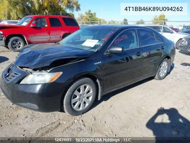 4T1BB46K89U094262 2009 Toyota Camry Hybrid