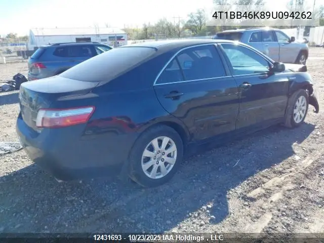 4T1BB46K89U094262 2009 Toyota Camry Hybrid