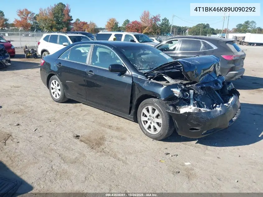 4T1BK46K89U090292 2009 Toyota Camry Xle V6
