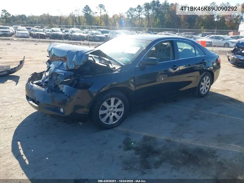 4T1BK46K89U090292 2009 Toyota Camry Xle V6