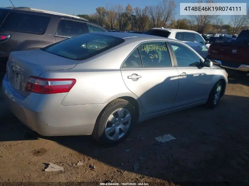 4T4BE46K19R074111 2009 Toyota Camry Le