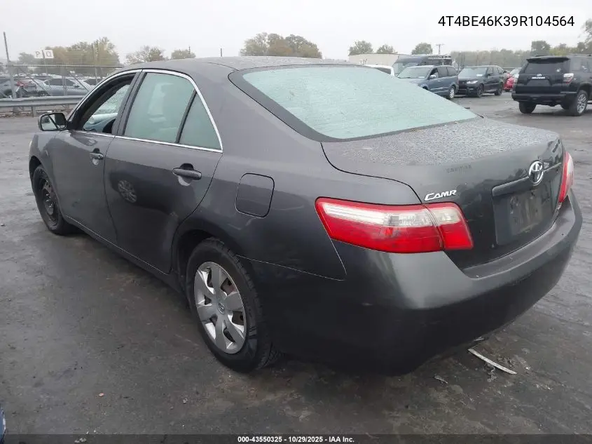 4T4BE46K39R104564 2009 Toyota Camry Le