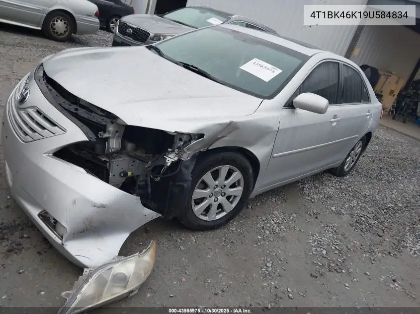 4T1BK46K19U584834 2009 Toyota Camry Xle V6