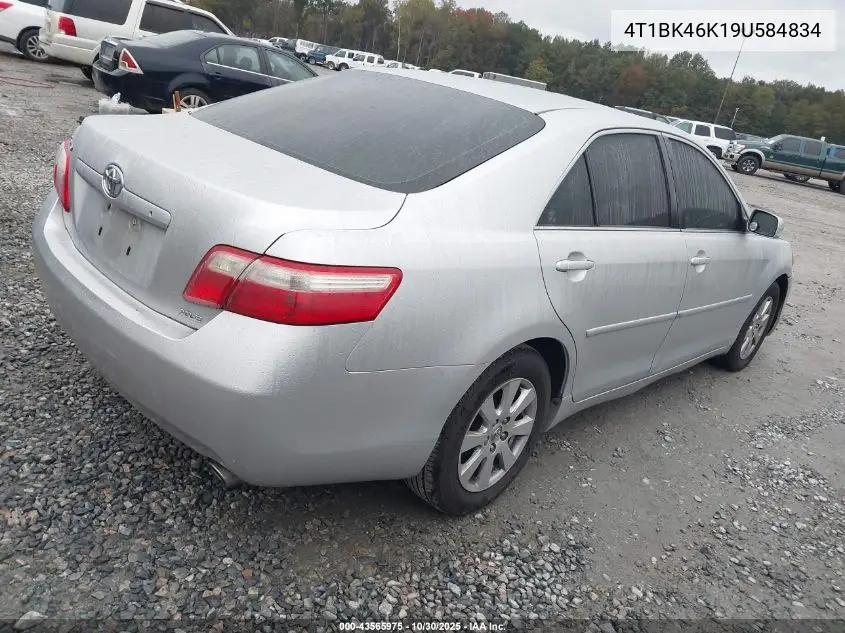 4T1BK46K19U584834 2009 Toyota Camry Xle V6