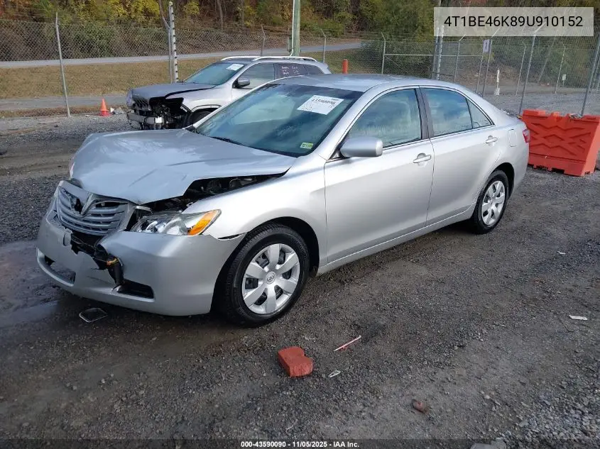 4T1BE46K89U910152 2009 Toyota Camry Le