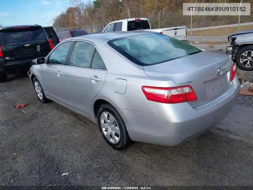 4T1BE46K89U910152 2009 Toyota Camry Le
