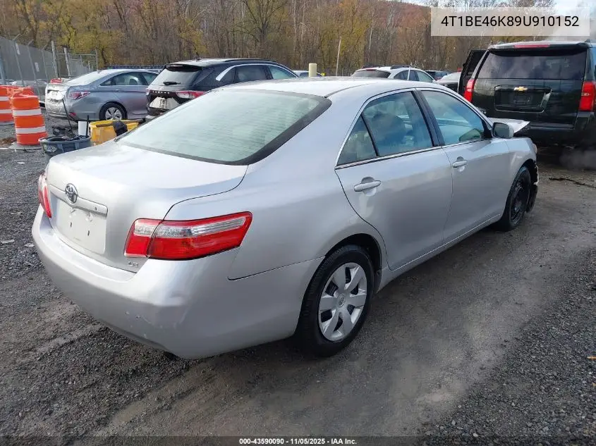 4T1BE46K89U910152 2009 Toyota Camry Le