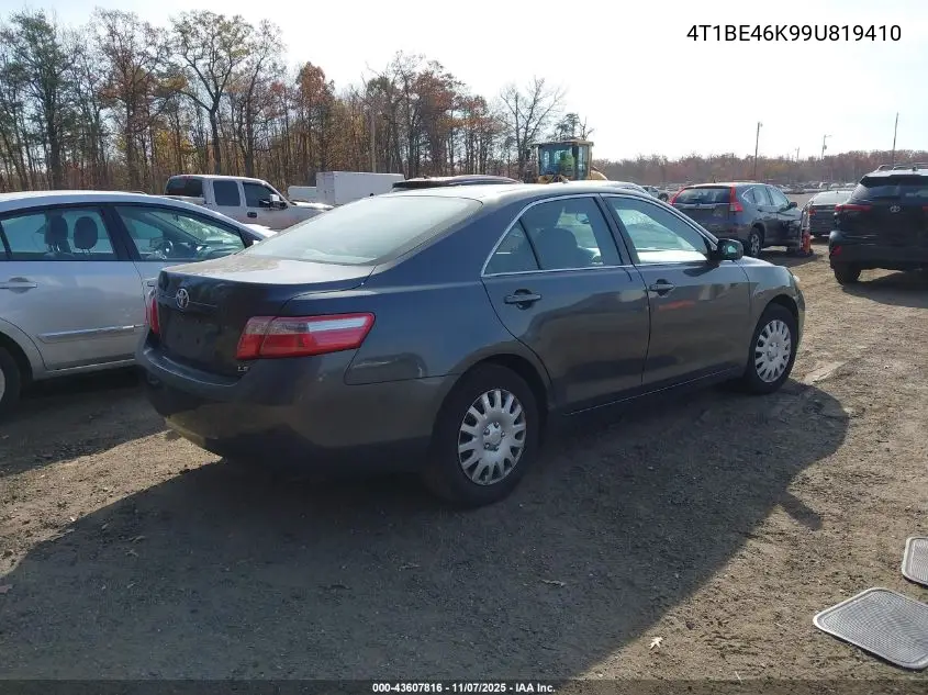 4T1BE46K99U819410 2009 Toyota Camry Le