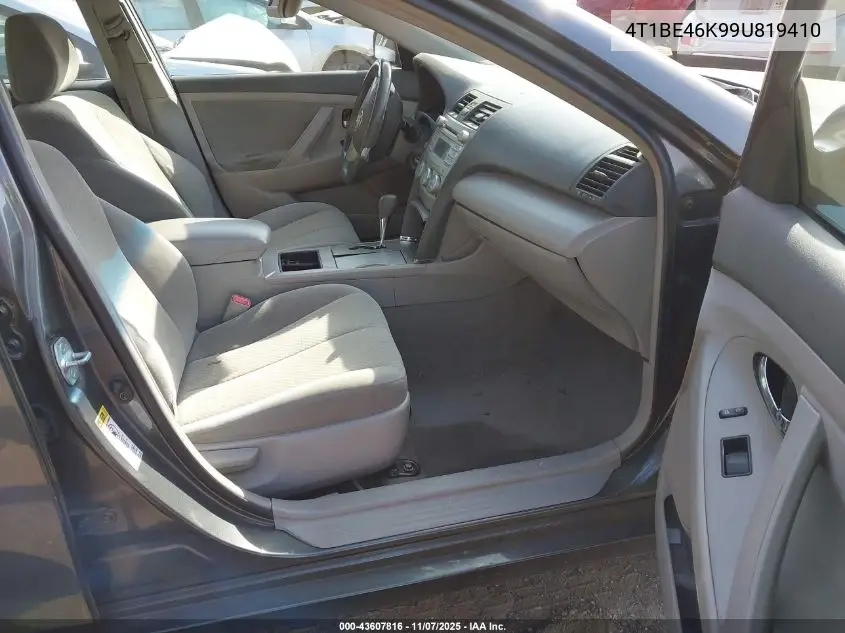 4T1BE46K99U819410 2009 Toyota Camry Le