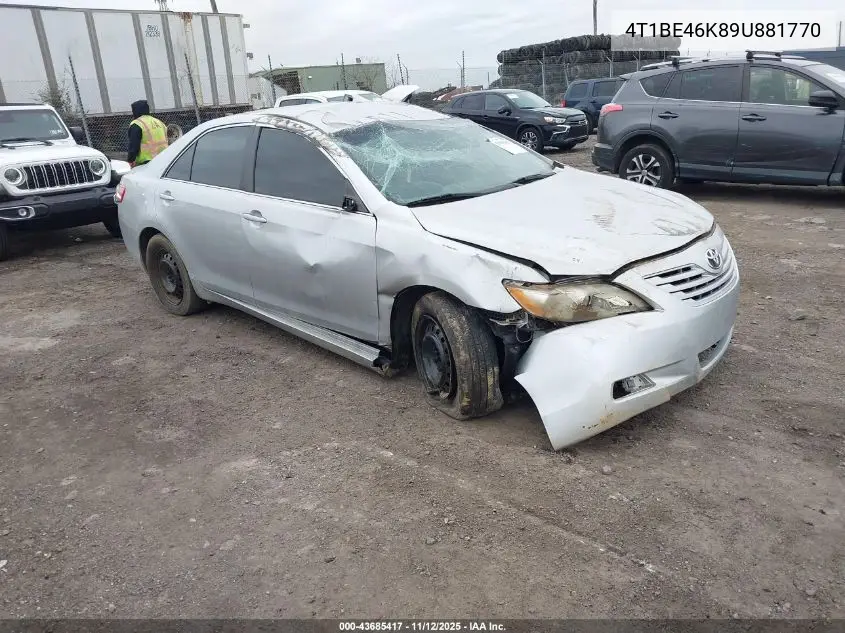 4T1BE46K89U881770 2009 Toyota Camry Le