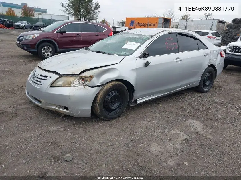 4T1BE46K89U881770 2009 Toyota Camry Le