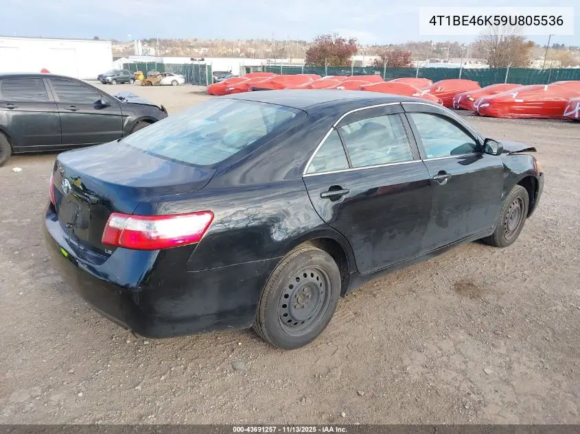 4T1BE46K59U805536 2009 Toyota Camry Le