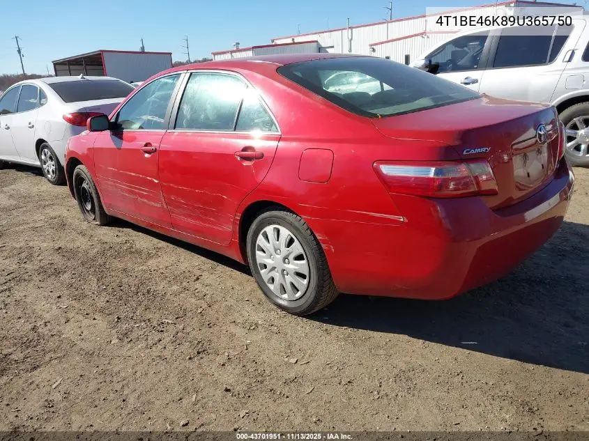 4T1BE46K89U365750 2009 Toyota Camry Le