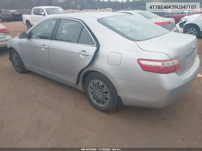 4T1BE46K39U347107 2009 Toyota Camry Le