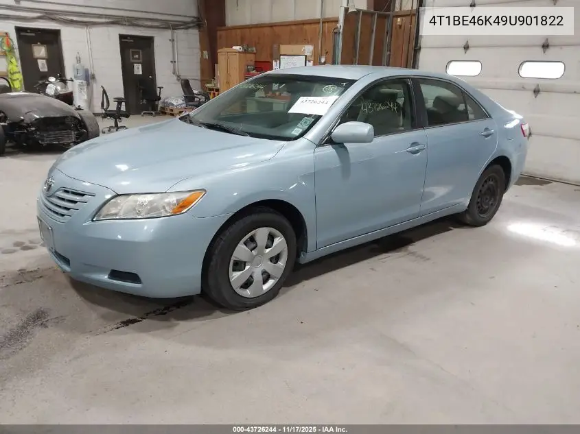 4T1BE46K49U901822 2009 Toyota Camry Le