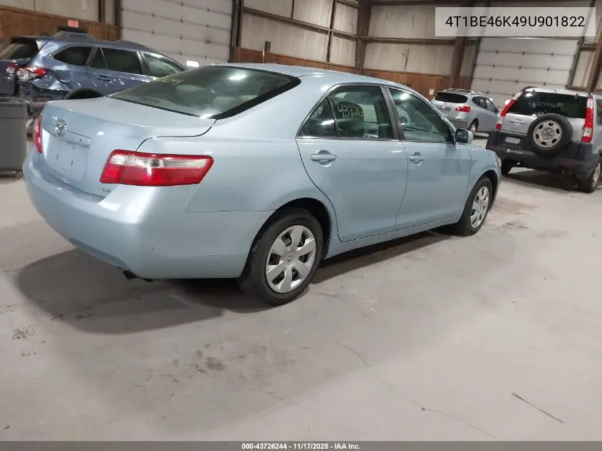 4T1BE46K49U901822 2009 Toyota Camry Le