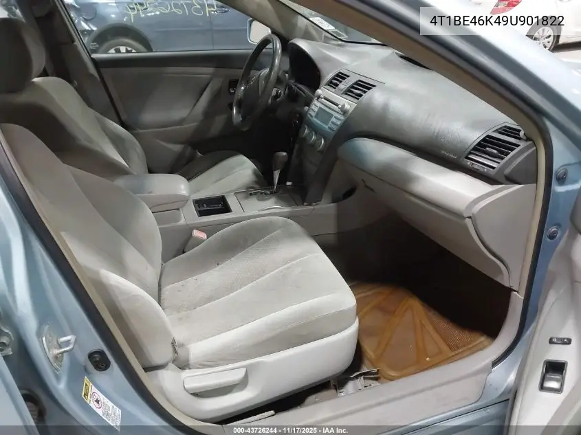 4T1BE46K49U901822 2009 Toyota Camry Le