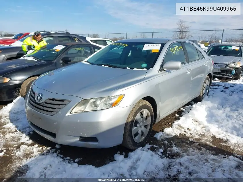 4T1BE46K99U409965 2009 Toyota Camry Le