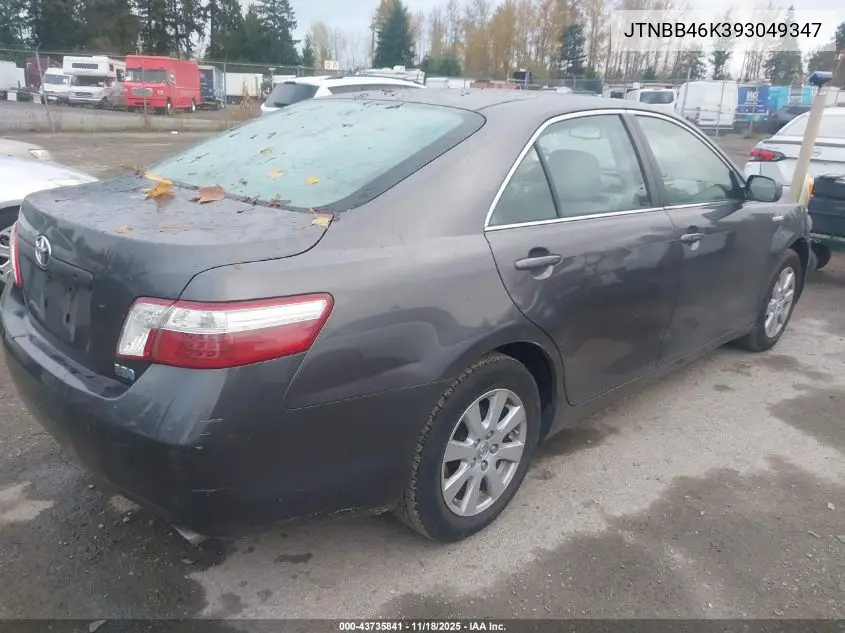 JTNBB46K393049347 2009 Toyota Camry Hybrid