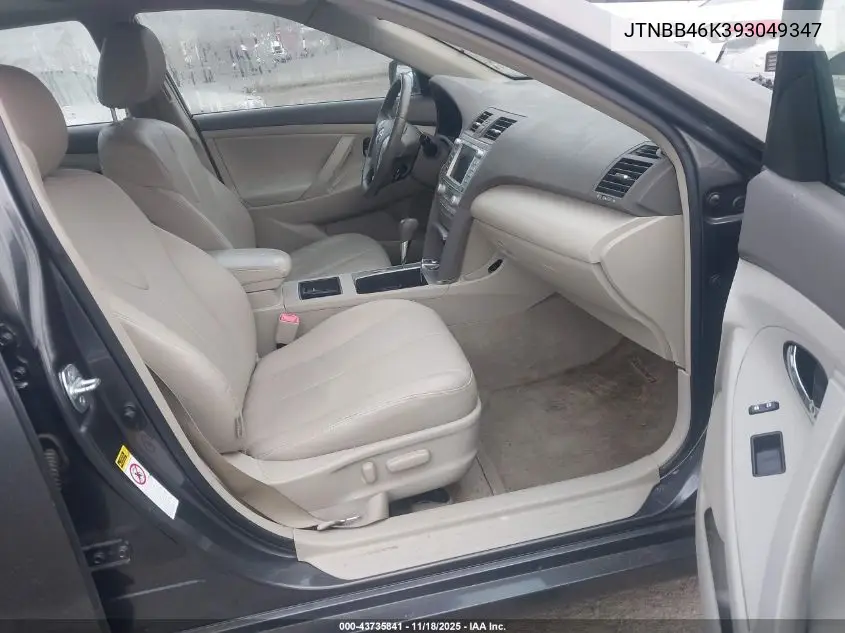 JTNBB46K393049347 2009 Toyota Camry Hybrid