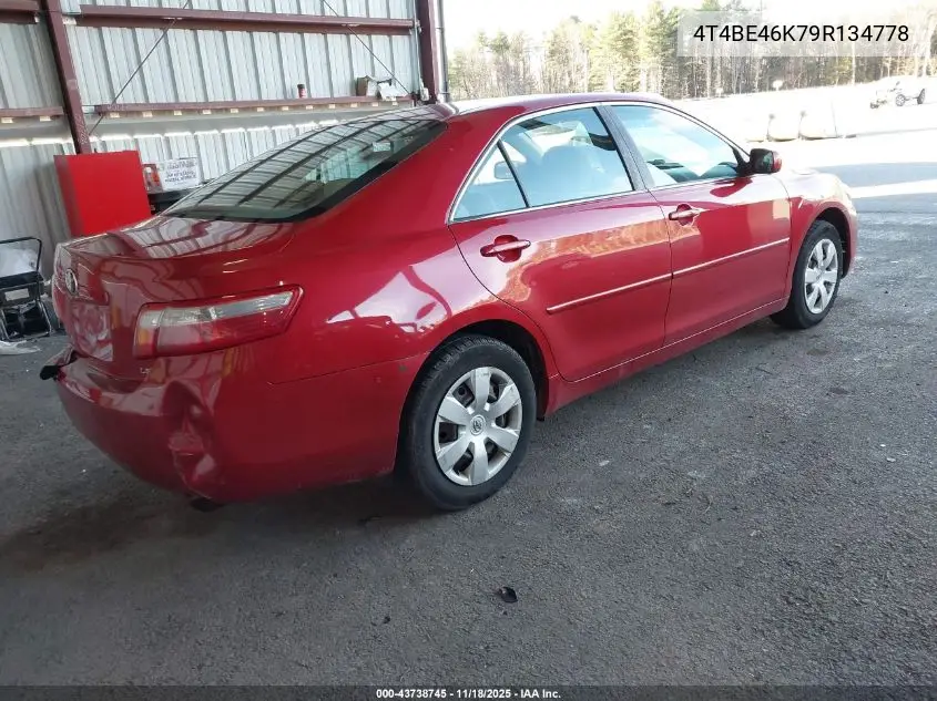 4T4BE46K79R134778 2009 Toyota Camry Le