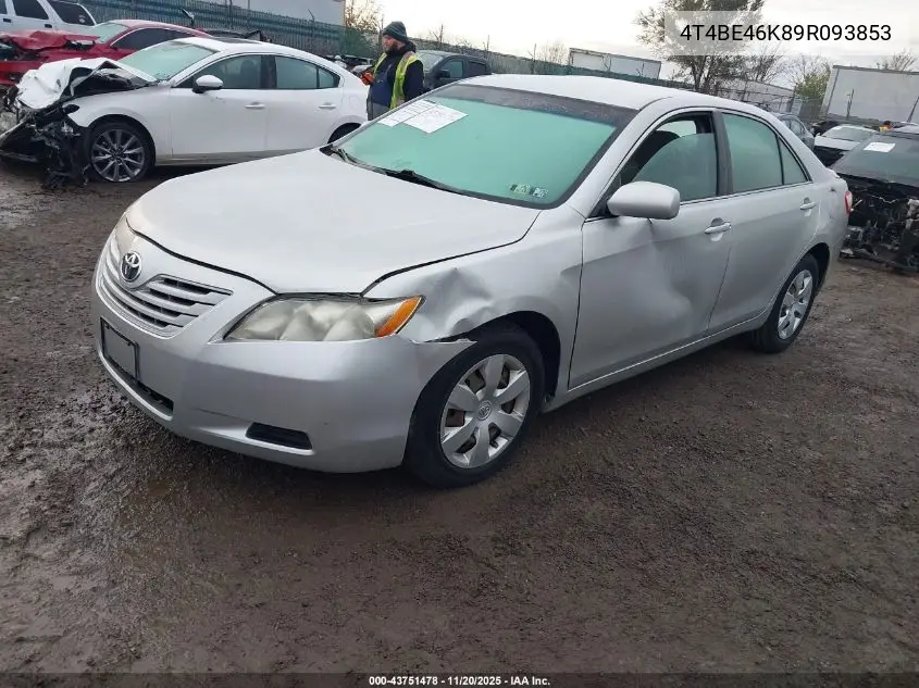 4T4BE46K89R093853 2009 Toyota Camry Le