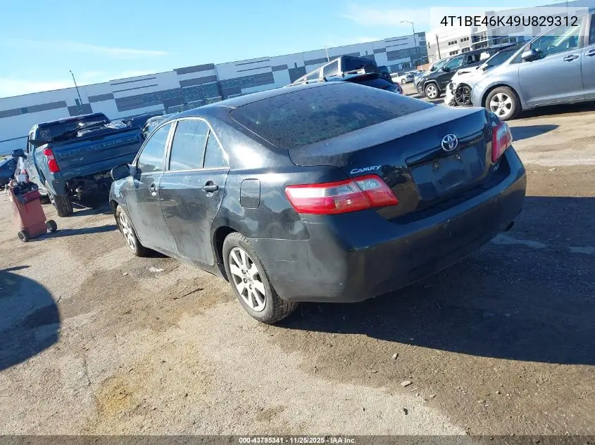 4T1BE46K49U829312 2009 Toyota Camry Xle