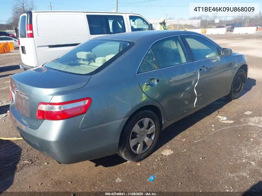 4T1BE46K09U868009 2009 Toyota Camry Le