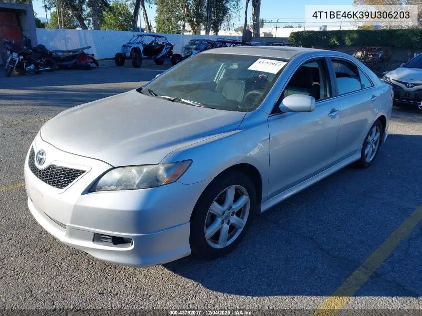 4T1BE46K39U306203 2009 Toyota Camry Se