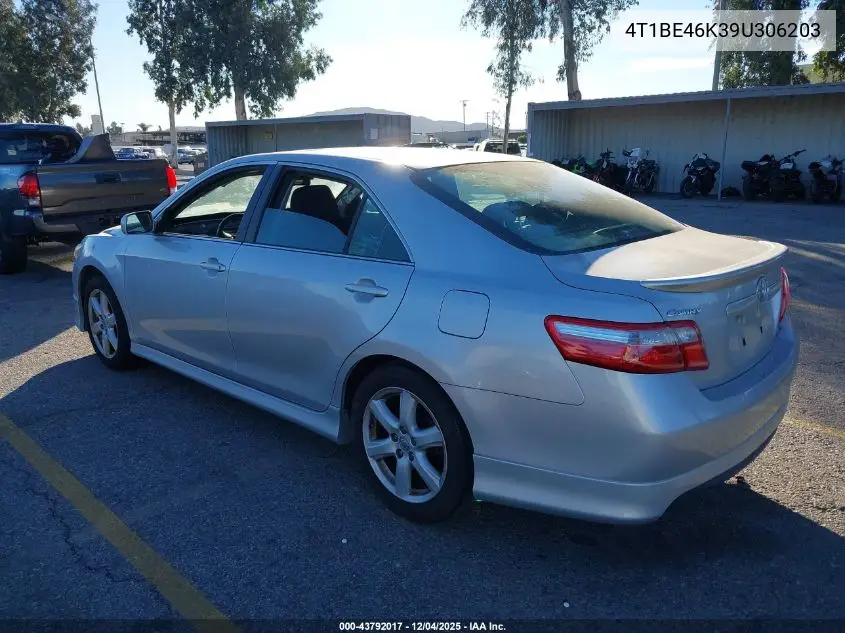 4T1BE46K39U306203 2009 Toyota Camry Se