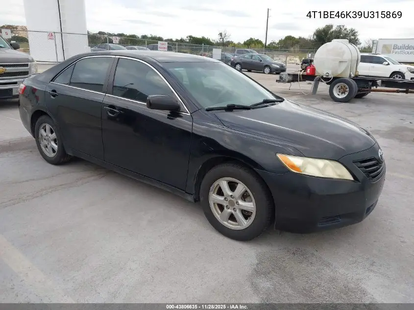 4T1BE46K39U315869 2009 Toyota Camry Le