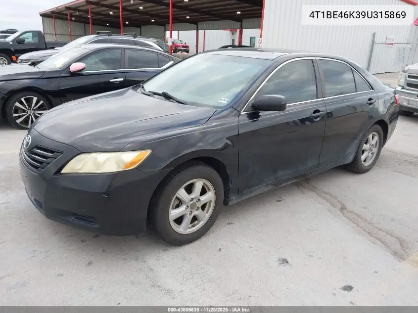 4T1BE46K39U315869 2009 Toyota Camry Le