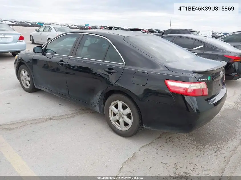 4T1BE46K39U315869 2009 Toyota Camry Le
