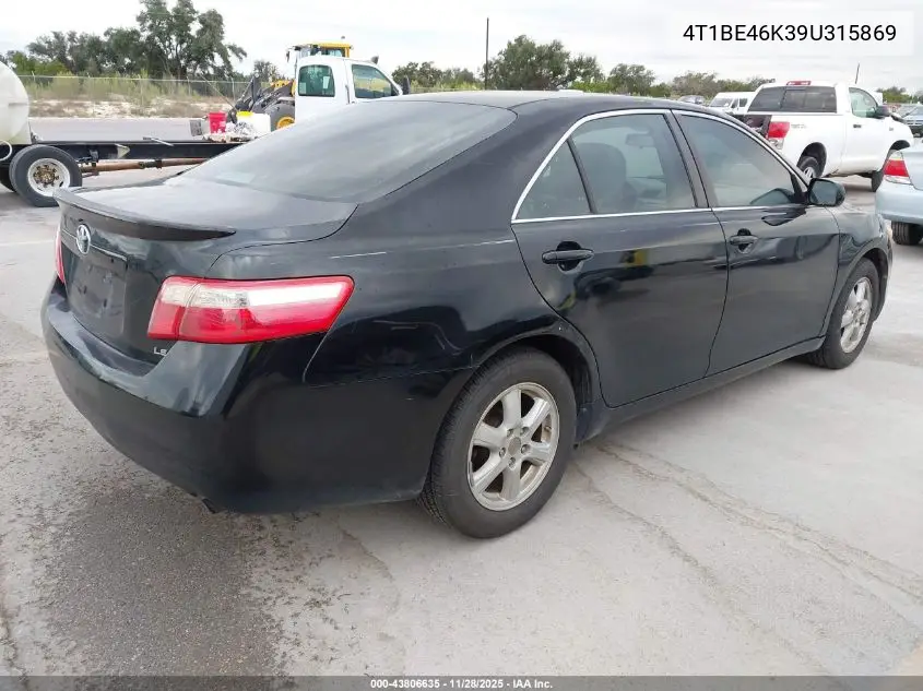 4T1BE46K39U315869 2009 Toyota Camry Le