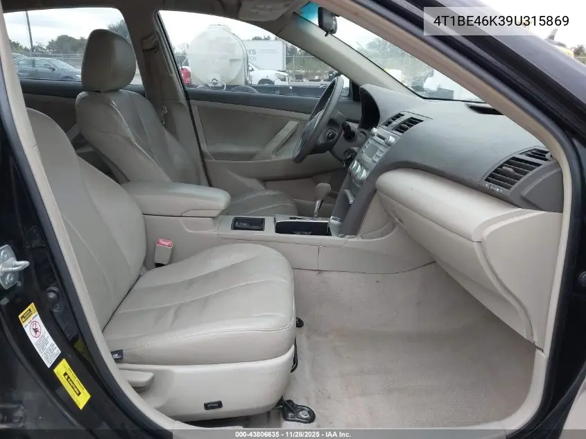 4T1BE46K39U315869 2009 Toyota Camry Le