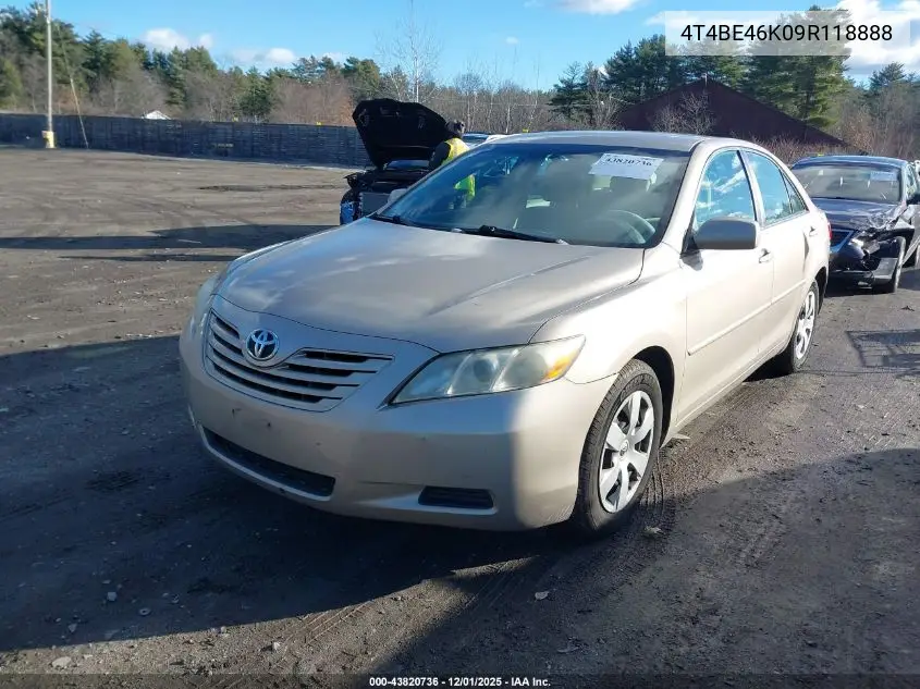 4T4BE46K09R118888 2009 Toyota Camry Le
