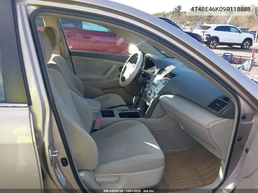 4T4BE46K09R118888 2009 Toyota Camry Le