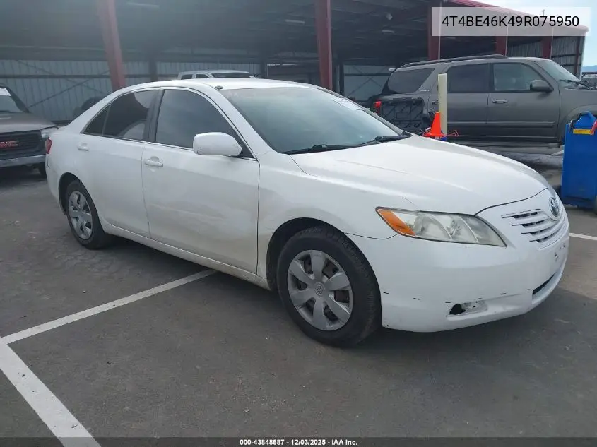 4T4BE46K49R075950 2009 Toyota Camry Le